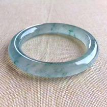 Longyu Culture Myanmar Old Pit Floating Ice Seed Emerald Bracelet Round Strips of Water Resources Your Princess Fine Article 7 Lottery Jade Bracelet