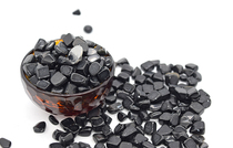 Buddhist supplies seven gems-polished natural obsidian --- 100G for Manza Buddha Pagoda