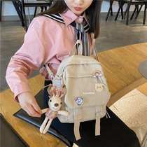 Double shoulder bag woman 2021 new stylish cute girl small backpack woman small bag student single shoulder inclined satchel bag woman