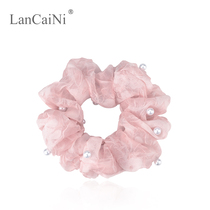 Korean version of adult hair rope coil leather sleeve simple Joker hair rope leather band elegant high elastic floral headdress