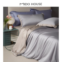 Vegetal Real Silk Four Sets Sheet Bed Linen Icing Silk Heather Cover Bed Bedding Light Extravagant Advanced Sensuary Summer