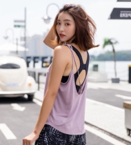 Sports vest women wear running quick-drying T-shirt back hollow blouse body strap body clothes yoga clothes sexy tide