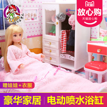 Barbie doll set gift box Villa Castle simulation doll house Children girl Princess dollhouse