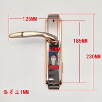 Manufacturer Wholesale Simple Titanium Black Gold Indoor Door Aluminum Alloy Wooden Door Lock Bedroom Door Lock Inner Door Lock