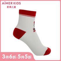 20 Summer new product Adoration children boy boy red fluffy socks Barking team 20SS socks AK2943453