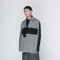 The Dirty Collection autumn personality front stitching back cloth embroidered blazer jacket jacket men