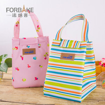 French bakery insulation bag thick aluminum foil waterproof handbag canvas with rice bag lunch bag lunch bag
