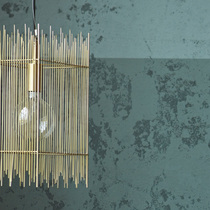  ClearanceDanish House Doctor Gold Copper Chandelier Grid Lantern Birdcage Lampshade Nordic Ace