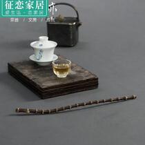 cm Bamboo pen dipped in water Bamboo hand Kushiro beads pen holder Pen holder Bamboo Zen trace handle toy Zizhu root Zizhu whip 50