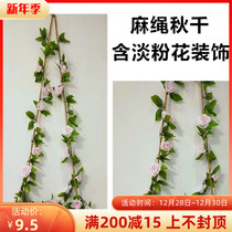2021 New Mori wedding props hemp rope swing decoration wedding stakes arches ornaments window decoration