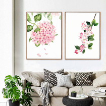 Daisy rose plum blossom peach blossom Calla Lily living room sofa background triple diy digital oil painting coloring