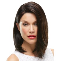 Stylish Wig lady partial short straight hair chemical fibe
