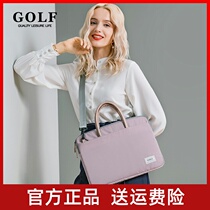 GOLF laptop package Ms. Business handbag for mens single shoulder bag 13 3 14 15 6 inch protective suit