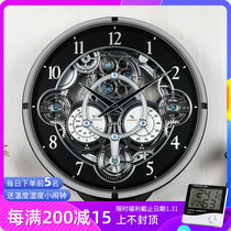 Leisure Clock Living Room Creative Art European Modern Bedroom Fashion Music Clock Silent Wall Wall Clock 4MH886