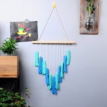 New Bohemian Flow Su Gradient Color Hanging Blanket Wind Hand Woven Tapestry Tapestry Home Decorations