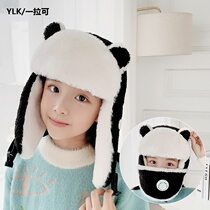 Lei Feng hat Mens Winter Cycling Windproof Ear Hat Childrens Warm Pinch Winter Cotton Hat Anti-cold Ski Hat