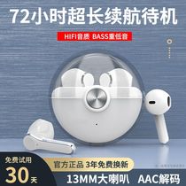 (Official) True wireless Bluetooth headset 2021 new high-end long battery life high sound quality noise reduction half-in-ear male and female model Huawei Apple oppo Lenovo vivo GM