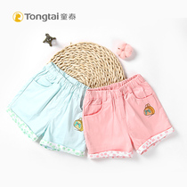 Tong Tai summer female baby shorts 1-3 years old baby Summer wear thin shorts girls go out to Joker casual pants