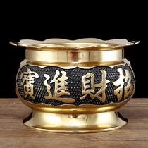 Lotus incense burner home Indoor Buddha wealth censer felicitous Guan Gong plug censer Buddha appliances censer in his hand