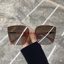 European and American sun glasses female Korean tide 2020 new square frame anti ultraviolet ins glasses polarized sunglasses big face