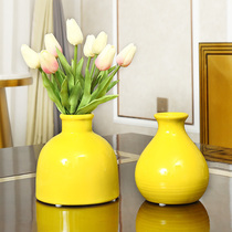 SAUMUR Somir Ceramic Yellow Vases Nordic Flower Arrangement Pendulum table Table American Small Vase Orange