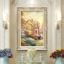 Decorative painting of the porch between Fuyun Jian European corridor corridor hanging painting European fantasy happy home landscape study oil painting