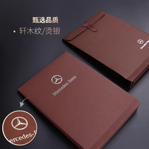 High-end portfolio custom A4 file bag customized can be printed logo hot stamping process customized financial insurance customized information bag storage bag custom light luxury home decoration real estate intermediary paper bag