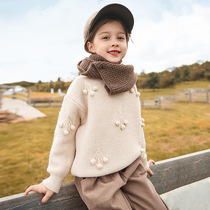 Girls sweater autumn winter clothes 2020 new pullover thick childrens knitwear coat women baby base shirt foreign style