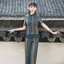 Junja Career Suite Women 2022 Summer new kit matching womens body with little fragrant wind and two sets of pants