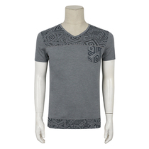 Special 280-1 fold B AON B FFEL summer mens V-neck sports T-shirt dark gray