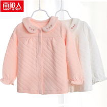 South Pole Children girl girl pure cotton warm thickened jacket jacket baby baby clip cotton cotton clothes autumn winter home clothes