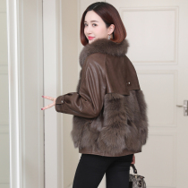 Zqqz Fox Fur Coat Women's Short 2021 New Fashion Small Leather Sheepskin Leather 1195