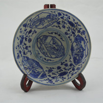 Jingdezhen antique porcelain imitation Qing Dynasty blue and white porcelain bowl Jingdezhen ceramic old goods collection decoration