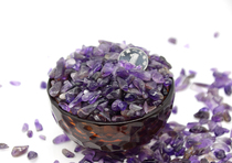 Buddhist supplies seven gems-natural small amethyst-for Manza Buddha statue pagoda with 100g