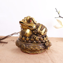 Pure copper cornucopia toad Copper toad ornaments Living room office ornaments Crafts toad