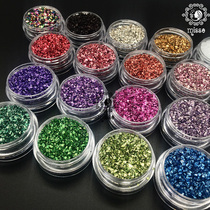 miss small brilliance diy crystal drop glue uv resin rubber metal chipping metal color multicolored grain