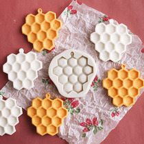 New honeycomb fondant mold Chocolate silicone mold Bee nest cake honeycomb mold cartoon cute