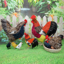 Simulation Chicken Model Big Chicken Swing Piece Fake Chicken Prop Big Number Chicken Hatching Egg Chicken Creative Props Simulation Hen Cute