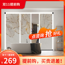 Youshman modern simple trackless indoor folding invisible sliding door living room bedroom kitchen partition wardrobe moving door