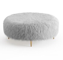 Nordic beach wool shoe changing stool cloakroom round neoclassical porch living room B & B designer light luxury sofa