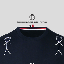 THOM BARNACLE OFFICIAL T-SHIRT MALE CLASSIC TIDE SIGN TB Fashion Printed Short Sleeves