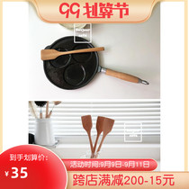 Spot wooden spatula mini shovel handmade wooden shovel Jade shovel with coated pot non-stick wooden shovel