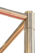 Mosquito net three-way connector Stainless steel court mosquito net household three-way bracket accessories presser foot joint thickened 16mm