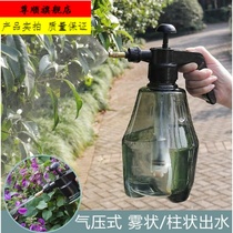 Flower mini sprinkler pressure small indoor watering L spray kettle 1 liter high pressure transparent watering can hand press