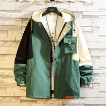 Tooling boy is cool enough color combination size function jacket mens fashion brand ins loose Ruffian handwear jacket assault jacket