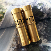 Day fireworks cigarette press type Brass trench catapult kerosene lighter Retro creative ignition mens gift