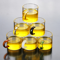 Heat-resistant high temperature glass tea set tea tea cup water cup coffee cup glass straight cup small cup milk thickening