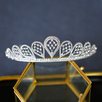 Cute bride Korean style small fresh sweet princess small crown wedding dress Childrens crown simple atmospheric headdress