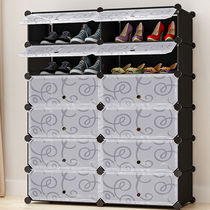 Simple shoe cabinet home good-looking economical shoe shelf multi-layer dustproof large capacity put at the door storage artifact