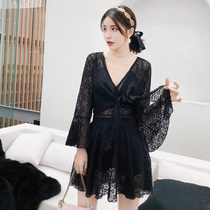 2019 new swimwear women spa sexy big breasts mm200 catty Conservative Shade of two sets of spa